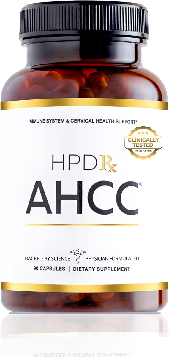 HPD Rx Premium AHCC & Shiitake Mushroom 1100 mg | 30-Day Supply, 1-Pack | Natural Immunity Booster, Physician Formulated, Maintains Natural Killer Cell Activity | AHCC is Proven in 30+ Studies