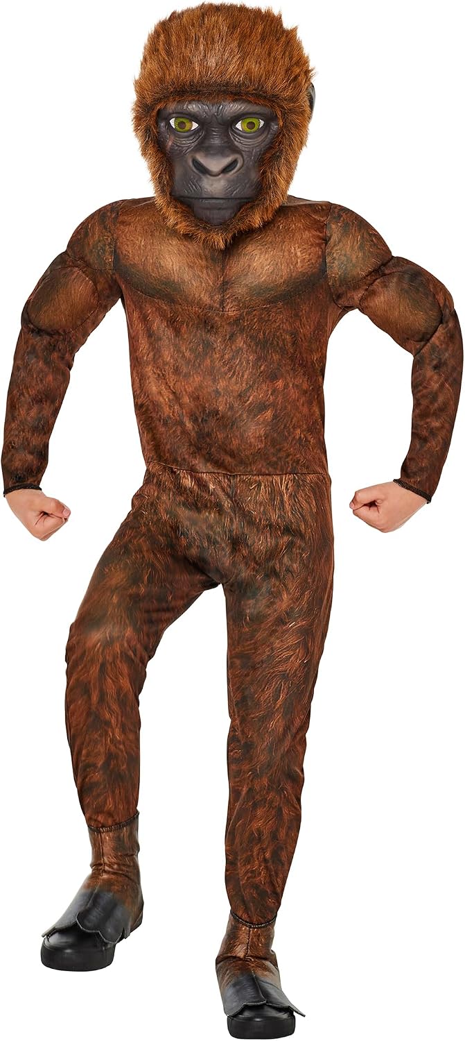 InSpirit Designs Godzilla vs. Kong Kids King Kong Jumpsuit Costume | Officially Licensed | Theatrical Outfit