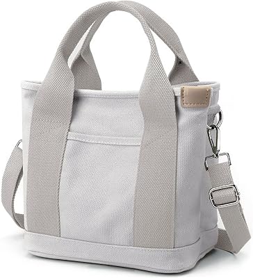 Small Tote Bag with Zipper Tote Bag for Women Canvas Crossbody Bag Shoulder Bag Satchel Hobo Bag Messenger Bag 2023