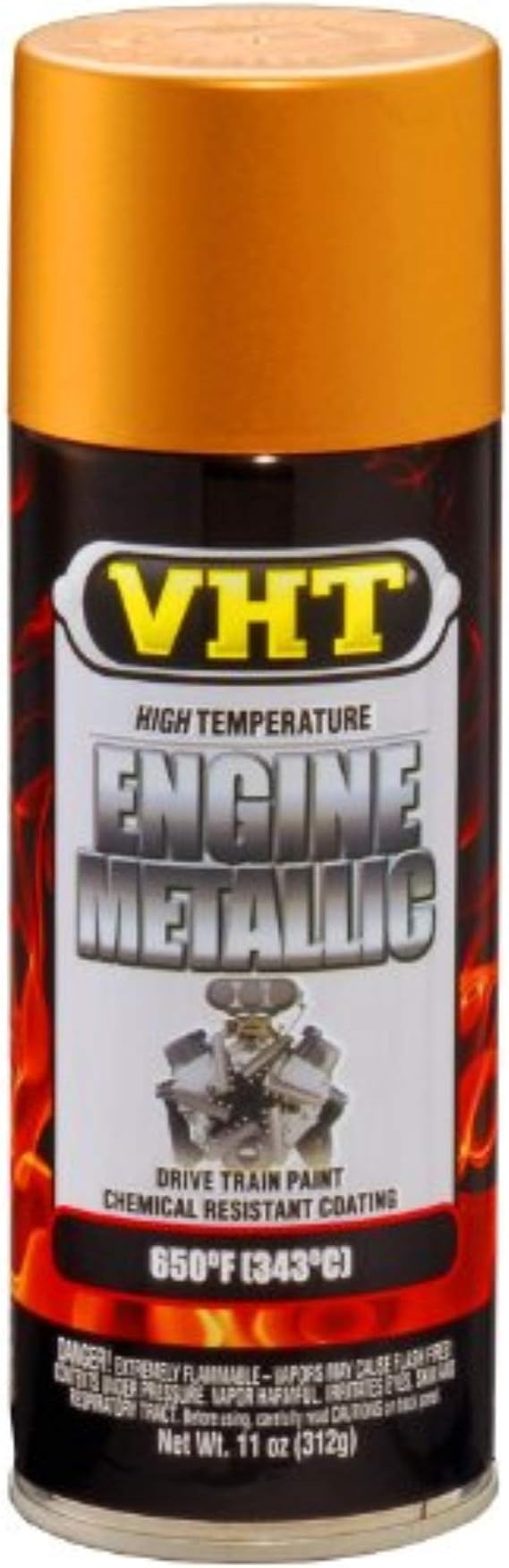 VHT SP404 Engine Metallic High Heat Spray Paint Gold Flake 11 oz. Aerosol Can