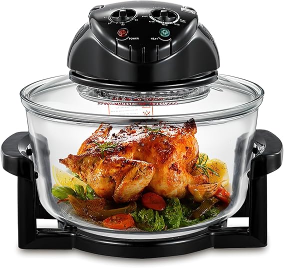 20L 3-in-1 Turbine light wave oven,glass air fryer, 360 circulating heating, high-precision glass body, healthy kitchen baking, toaster, broiler, toaster, steamer, and grill (3)