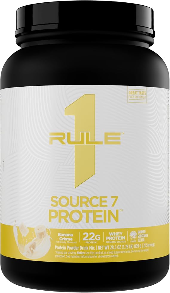Rule 1 Proteins Source 7 Protein, Banana Cream, 21 Servings