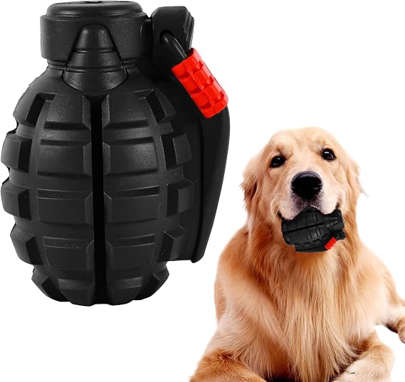 Indestructible Dog Chew Toys for Aggressive Chewers - Durable, Heavy Duty Toys for Large Dogs (Black)
