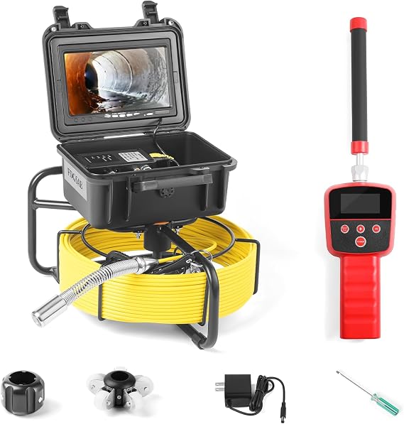 Sewer Camera 512Hz Locator Pipeline Detector 66FT/20M