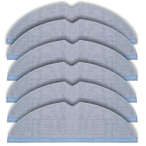 UNAF93 Roborock S7, S7, S7 MaxV, S7 MaxV Plus, S7 MaxV Ultra, Replacement Mop Cloth for S7 Pro Ultra Robot Vacuum Cleaner, Grey, Washable, 6-Pack, 3000 RpmMinute