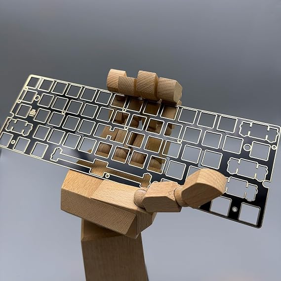 Wooting 60HE Keyboard PC / FR4 / POM/Carbon Fiber Switch Plate (Plate Mount)(Black FR4)