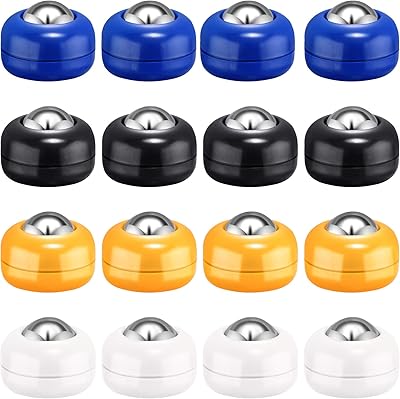 Gejoy Mini Shuffleboard Replacement Pucks Tabletop Equipment Rollers Set Shuffleboard Curling Accessories