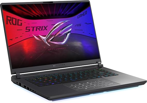 ASUS ROG Strix G16 (2025) Gaming Laptop, 16" ROG Nebula 16:10 2.5K 240Hz/3ms, NVIDIA GeForce RTX 5070Ti, Intel Core U9 HX, 32GB, 1TB, G615LR-DS96-CA