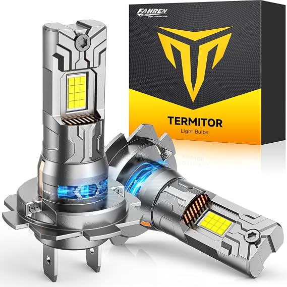 FAHREN Upgraded H7 light Bulb 40000LM 900% Brightness, 6500K White Super Bright, 1:1 H7 Mini Size No Adapter Required Plug & Play Tire Lights, Canbus Ready, Off Road Lighting, Pack of 2