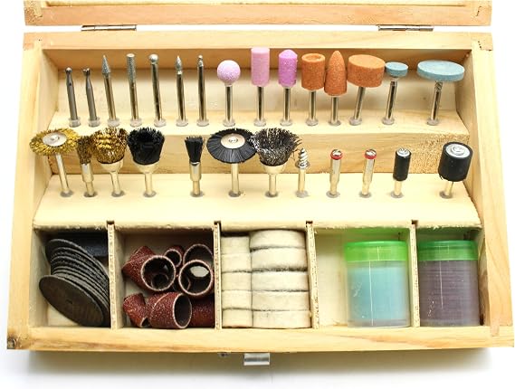 TEMO 100p Rotary Tool Accessory Set for Dremel and Other Rotary Tools | Pro Assortment Of Necessary Parts For Production Or Replacement | Easy Cutting, Sanding, Polishing, Carving, Grinding