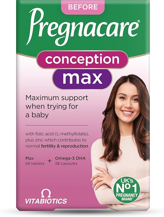 Pregnacare Max Fertility and Conception Support for Women - Maximum Support for Women Fertility, Conception and Ovulation