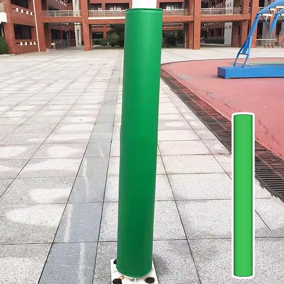 Parking Garage Pole Padding Wrap Around, 6 Ft Round Foam Pole Cushioning Pad for Outdoor, Basement, Playground, Gym, Basketball Goal Post(Green,2.5"(6cm) Pole)