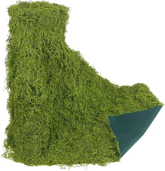 Fake Moss Rolls for Crafts Table Runner Party Centerpieces Decoration 16" x 118" Artificial Moss for Plants Indoor Green Faux Grass for Planters DIY Fairy Garden Floral Wedding 40 x 300cm