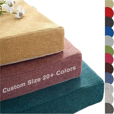 Custom Chair Pads, Bench Cushion, Personalized Size Bench Pad with Non-Slip Bottom Bay Window Seat Cushion Indoor Outdoor Furniture Cushions