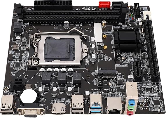 GOWENIC B75 Motherboard for LGA 1155 2X DDR3 16GB Gaming Desktop Board M.2 NVMe NGFF ATA3.0 PCIe for Core i3 i5 i7 E3 V2 with 8 Layer PCB 6 Phase Power