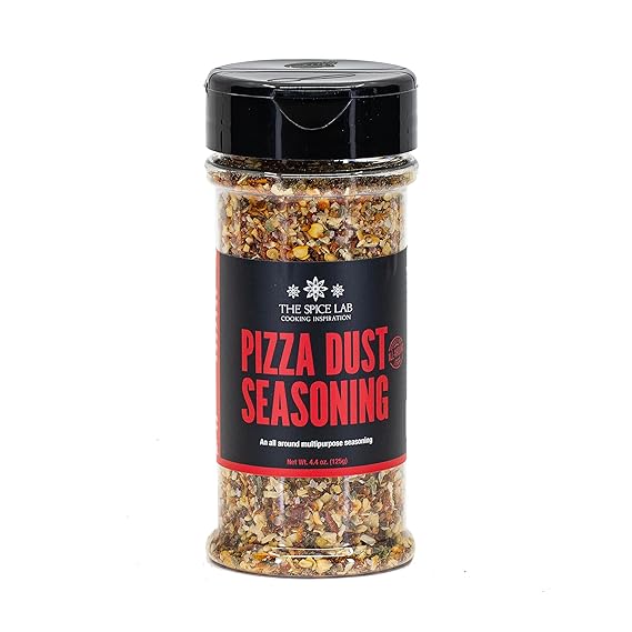 The Spice Lab Pizza Dust Seasoning, Italian Seasoning, 4.4 oz | With Fennel Seeds, Parsley, Chili and Tomato Flakes - Authentic Pizza Seasoning for Pasta and Bread Dipping