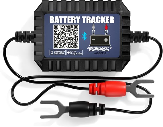 Antigravity Battery Tracker Bluetooth Monitor System BTR-2 for 12V Lead/Acid Vehicle Batteries, Test Voltage Cranking Charging