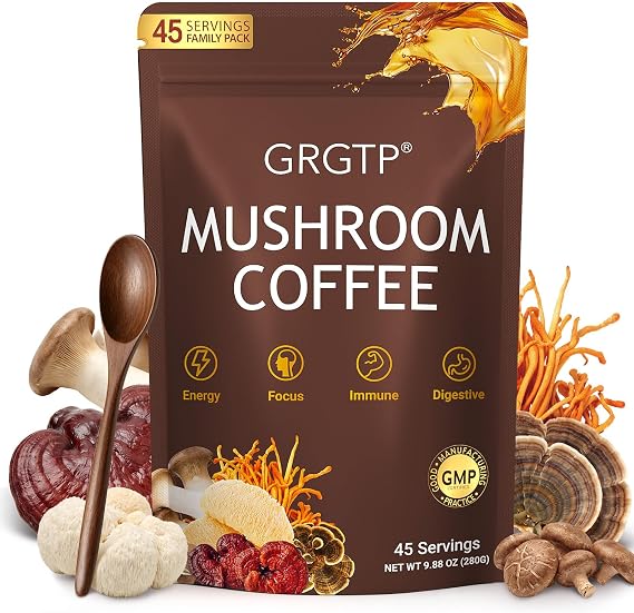 Mushroom Coffee - Superfood Blend with 6 Adaptogens