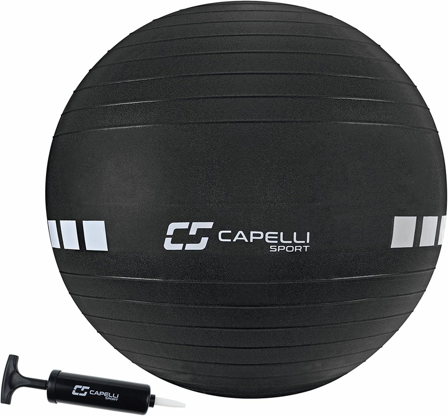 Capelli Sport Exercise Ball for Yoga, Balance Ball, Pilates, Anti Burst Slip Resistant, Quick Pump