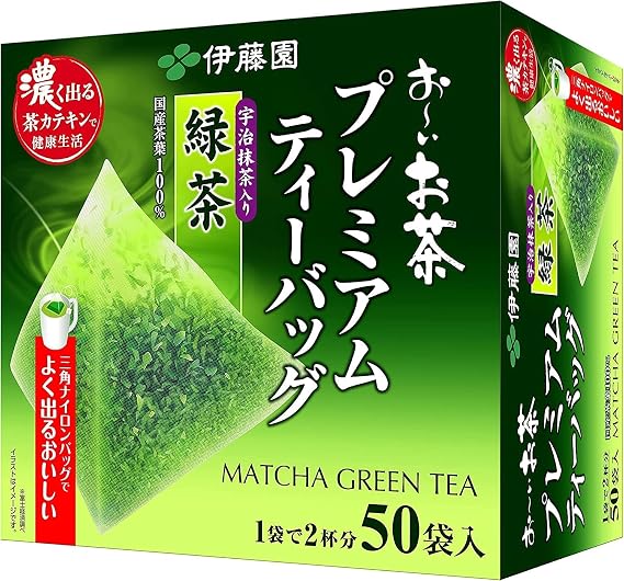 Ito-en Green Tea Premium Tea Bag Uji Matcha Japanese Tea 0.06oz(1.8g) 50bags