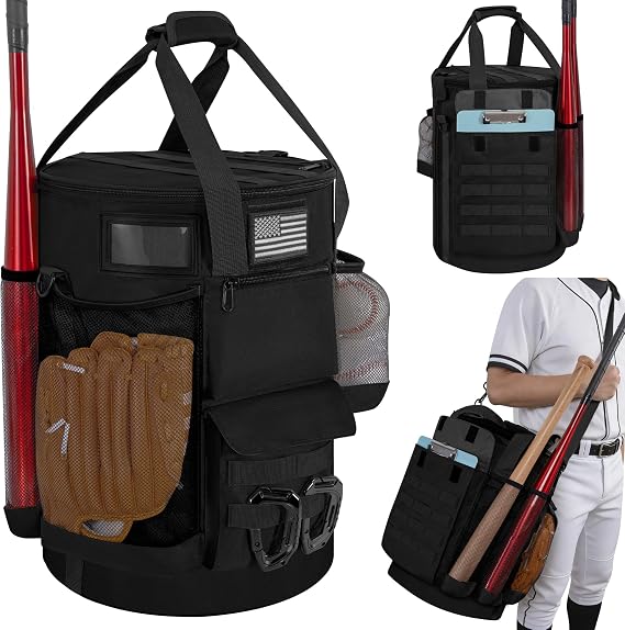 Baseball Bucket Bag Tactical Style Coach Accessories Organizer