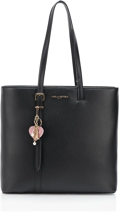 KARL LAGERFELD Paris Women's Tote, Black/Gold, One Size