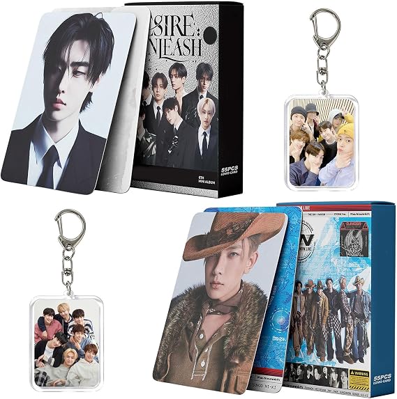 Ennhyyppen 2 Keychain Sets, 110 Photocards, Korea Boy group Key ring