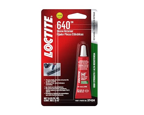 Loctite 37424 640 High Strength Sleeve Retainer Tube - 6 ml