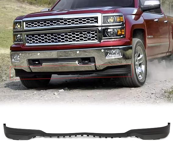 ECOTRIC Front Valance Panel Apron Compatible with 2014 2015 Silverado 1500