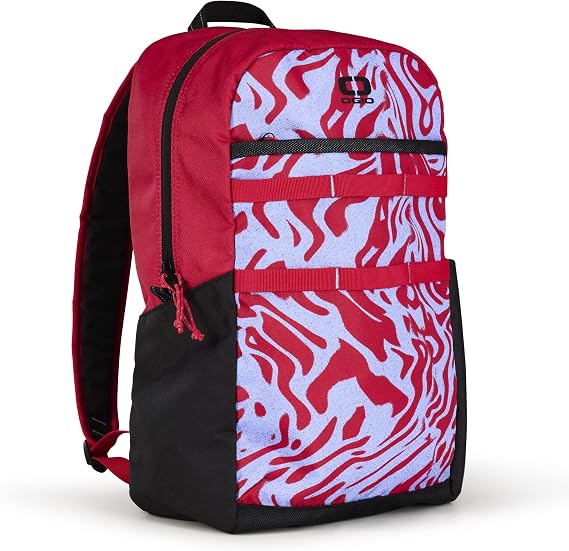 OGIO Alpha Lite Backpack (Standard, Red Melting Geos)