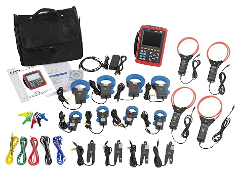 ETCR5000 3-Phase Power Quality Analyzer with 16 Current Clamps