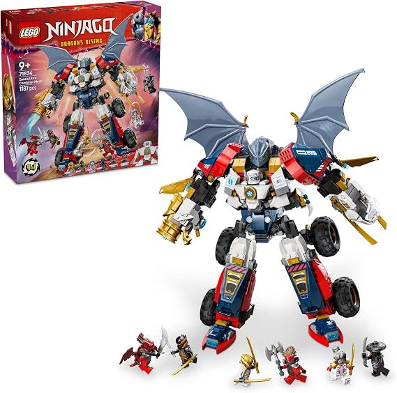LEGO Ninjago Dragon United Ultramec Suit Birthday Toy Block Gift for Boys and Girls 9, 10 and 11 Years Old, Elementary School, Competition Robot 71834
