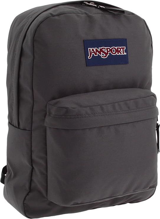 JanSport SuperBreak One Backpack - Durable, Lightweight Bag with 1 Main Compartment, Front Utility Pocket with Built-in Organizer, Premium Backpack, Forge Grey