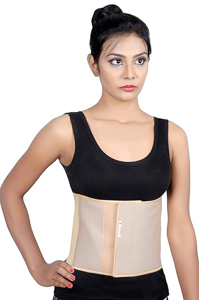 Wonder Care Abdominal Binder for Men and Women/Postpartum Post-Operative Post-Surgery Wrap/Abdomen Navel Umbilical Hernia Support Belt (M: 32"-36")