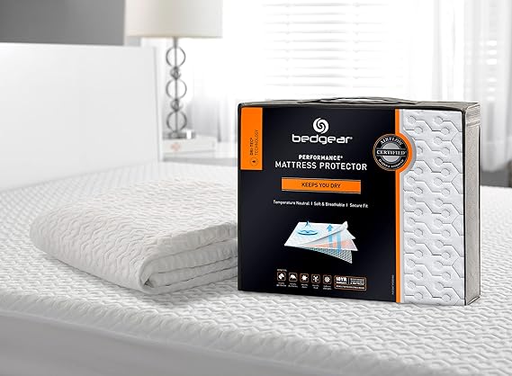 Bedgear Dri-Tec Waterproof Mattress Protector Cooling Moisture-Wicking Mattress Cover | Breathable Noiseless Mattress Pad w/Deep Pocket Fit up to 18" | Adjustable Base & Machine Washable - Cal King