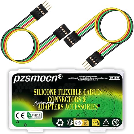 10 Sets / 60 Pcs for Dupont 2.54mm 4-Pin Male-Female Connector Kit