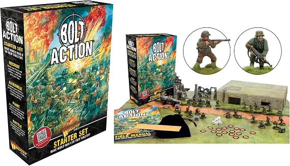 Warlord Games Bolt Action Starter Set - a 28mm World War 2 Strategy Tabletop Battle Game for 2 or more Players Using Miniatures