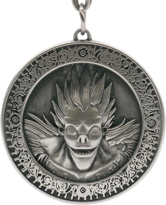 ABYSTYLE - DEATH NOTE 3D Medal Key Ring, silver, Dimensions : H. 4,4 cm x L. 4,5 cm