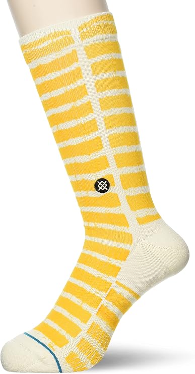 Stance Men's Yellow I'm Lost Crew Socks Yellow L