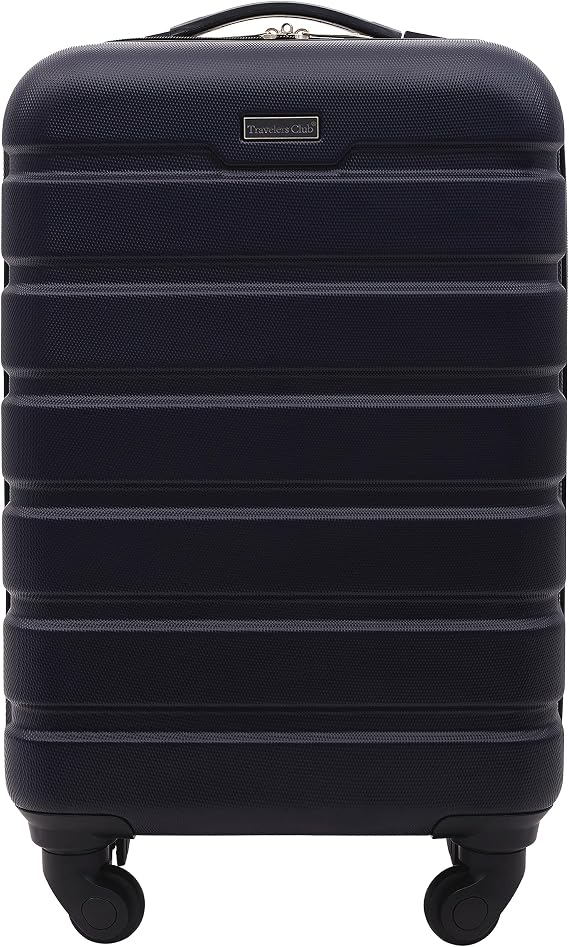 Travelers Club Harper Luggage, Blue, 22-Inch Carry-On