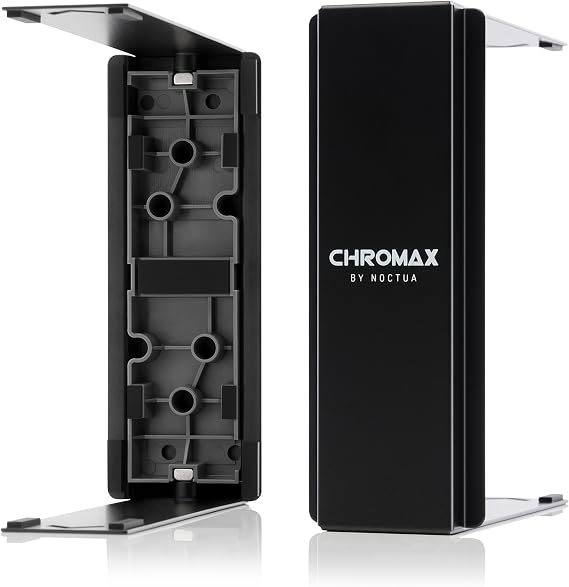 Noctua NA-HC2 chromax.Black, Aesthetic Add-On Heatsink Cover | Suitable for NH-U12S Series CPU Coolers, Powder-Coated Aluminium, Tool-Free Easy Installation