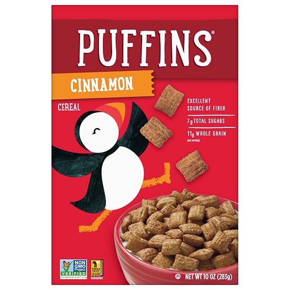 Barbara's Bakery Puffins, Cinnamon, 10 oz