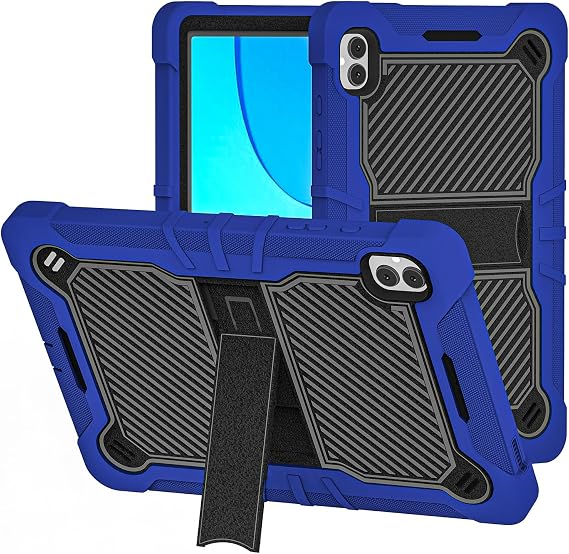 TJS Compatible with Boost Celero 5G Tab Tough Tablet Case (Blue)