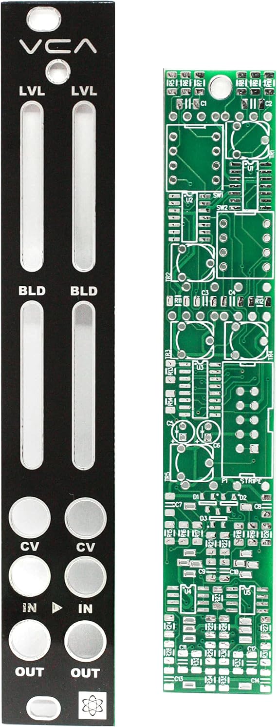 VCA PCB and Panel - Dual Voltage Controlled Amplifier Eurorack PCB Set