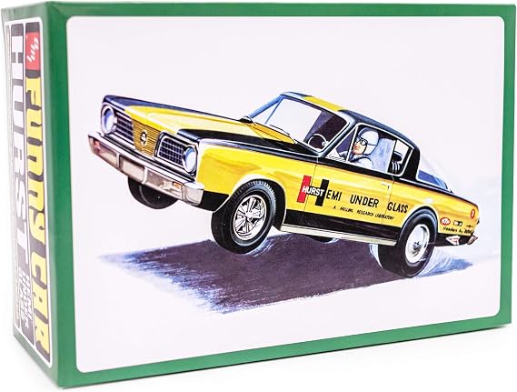 AMT Skill 2 Model Kit 1966 Plymouth Barracuda Funny Car Hemi Under Glass 1/25 Scale Model
