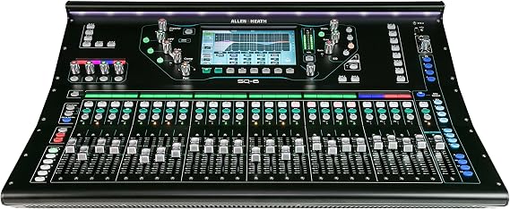 Allen & Heath SQ-6 Digital Mixer, 48 Input Channels, 7" Colour Touchscreen, 24 Onboard Preamps, 25 Faders, 16 SoftKeys AES Digital Output