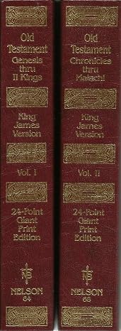 Holy Bible: King James Version: Old Testament Genesis thru II Kings, Vol. 1
