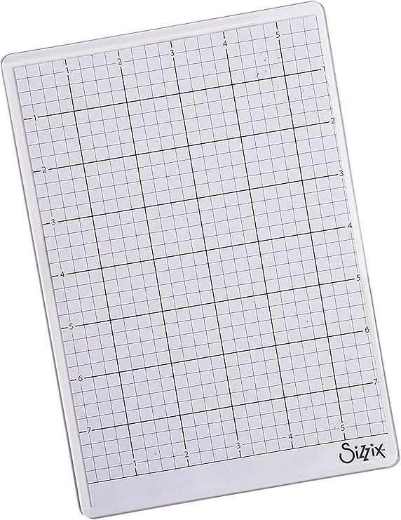 Sizzix Accessory Sticky Grid Sheets 6" x 8 1/2" 5 Pack, Multicolor 5