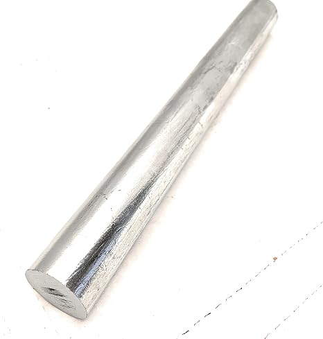 Zinc Cast Rods 2 inch Diameter x 1 Foot Length