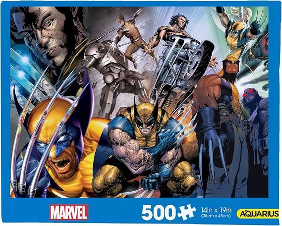 Aquarius Marvel Wolverine Collage 500 Piece Jigsaw Puzzle - Glare Free - Precision Fit - Officially Licensed Wolverine Merchandise & Collectibles - 14x19 Inches